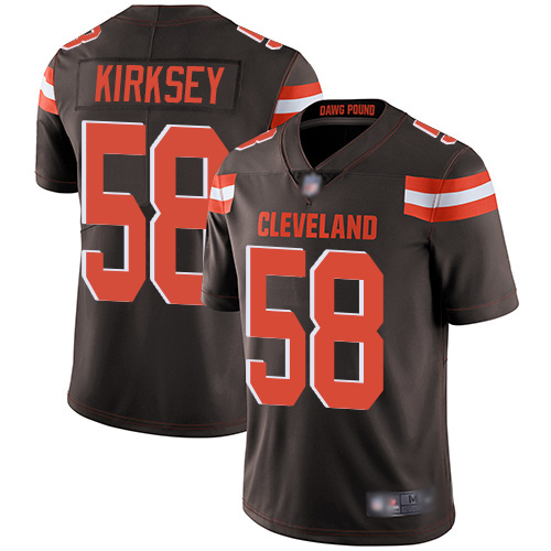 Cleveland Browns Christian Kirksey Men Brown Limited Jersey 58 NFL Football Home Vapor Untouchable